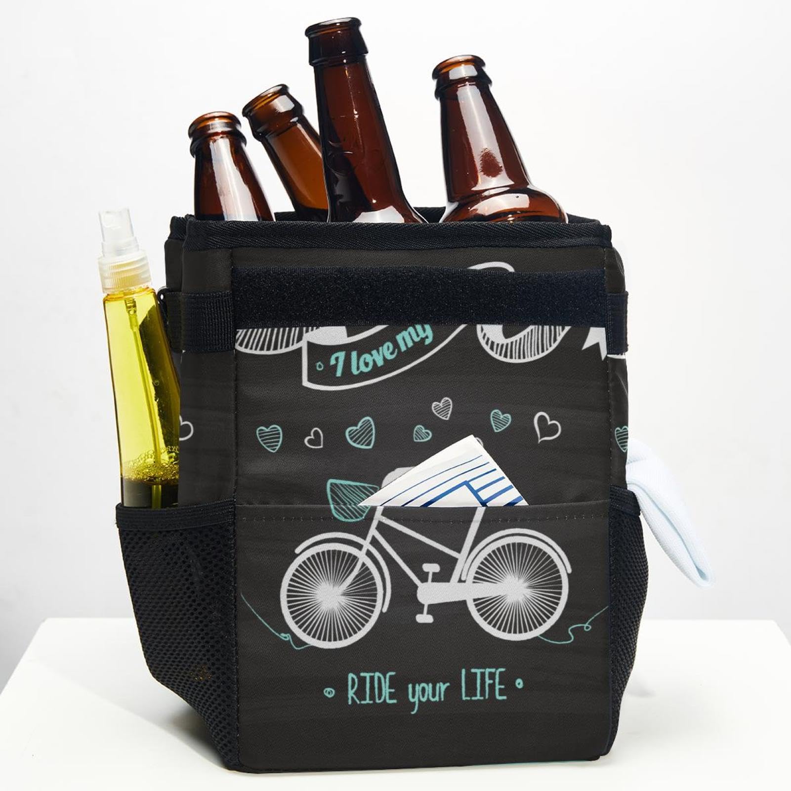 Amazon.co.jp: 蓋付き車用ゴミ箱、車用ゴミ箱、自転車と私の自転車