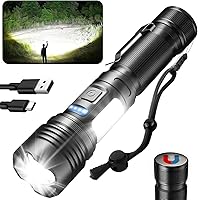 Vista 1 de Rechargeable LED Flashlights High Lumens, Super Bright Tactical Flashlight, 7 Modes with COB Work Light, Waterproof Powerful Magnet Handheld Flash