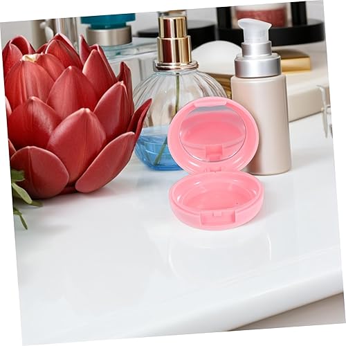 DECHOUS Empty Makeup Compact with Mirror DIY Blush and Highlighter Storage Box Portable Empty Cosmetic Case for Makeup Sponges and Contouring