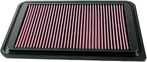 K&N Filtro de aire del motor: Reutilizable, limpiar cada 75,000 millas, lavable, Filtro de aire de repuesto para automóvil: Compatible 2003-2015