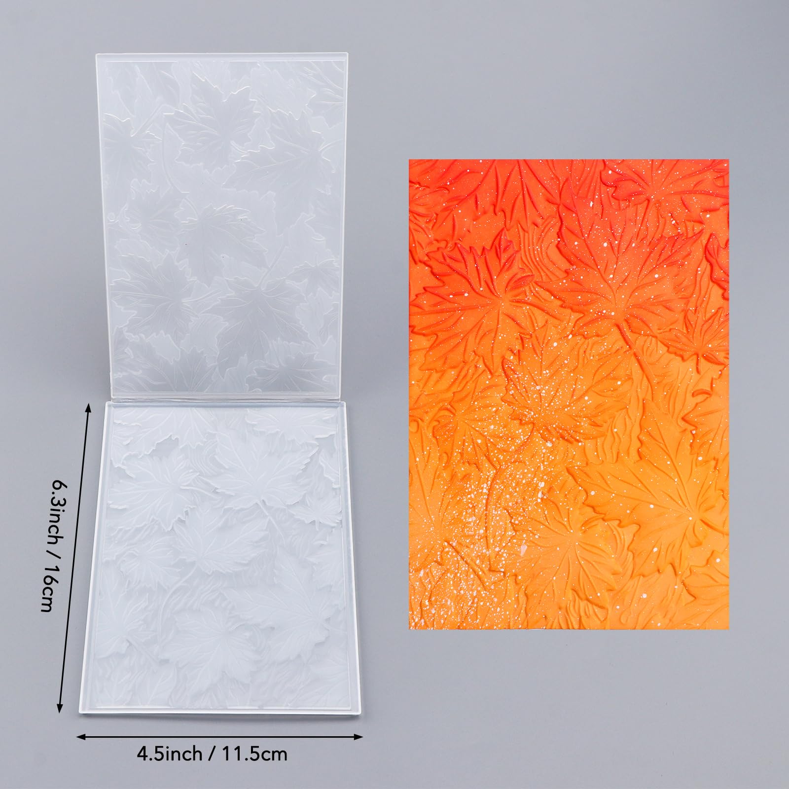 Classeur De Gaufrage 3D Briartw - Plaque Texture Transparente 16x11,4 Cm - Pour Cartes, Scrapbooking, Papier Cartonné