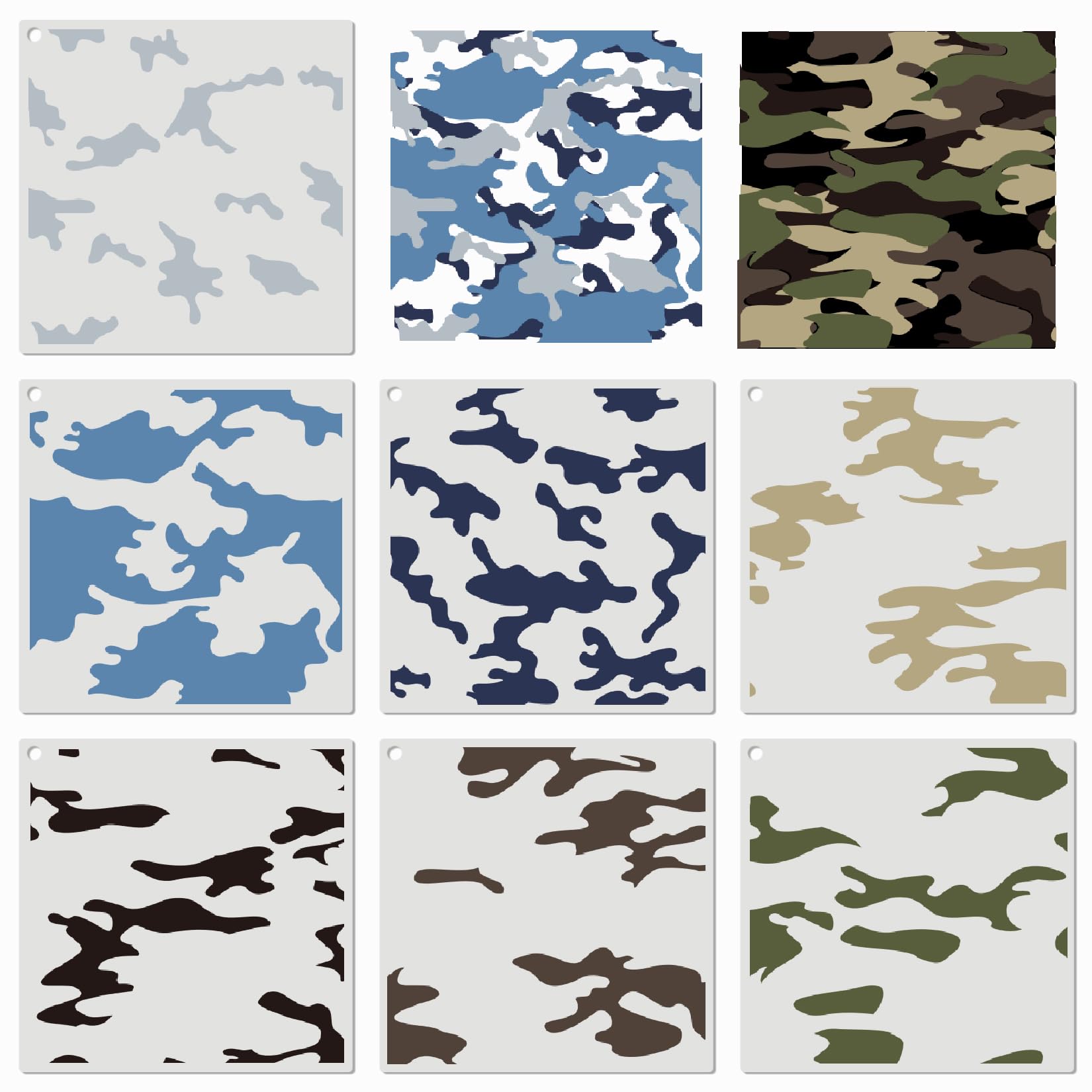 Amazon.com : yhslmh Camo Print Stencils for Spray Paint Camouflage Pattern Stencils Templates for Boat Wood Crafts Canvas Paper Fabric (camo) : Arts, Crafts & Sewing