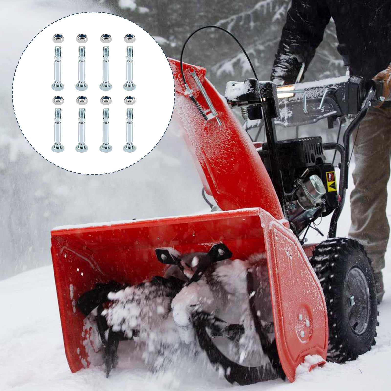 Lot de 8 goupilles de cisaillement pour souffleuse à neige PowerSmart, 303160355/303160355P