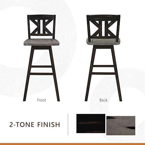 Miniatura 14 de Homelegance - Bancos Gris envejecido/blanco,Negro -,https://www.amazon.com/dp/undefined