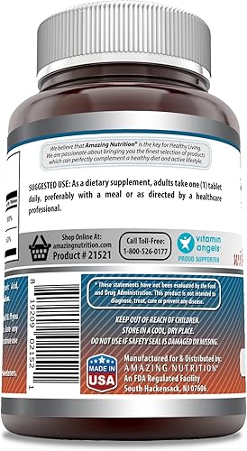 Miniatura 3 de Amazing Formulas Calcio con Vitamina D3 500 Tabletas Suplemento  Sin OMG  Sin gluten  Fabricado en Estados Unidos
