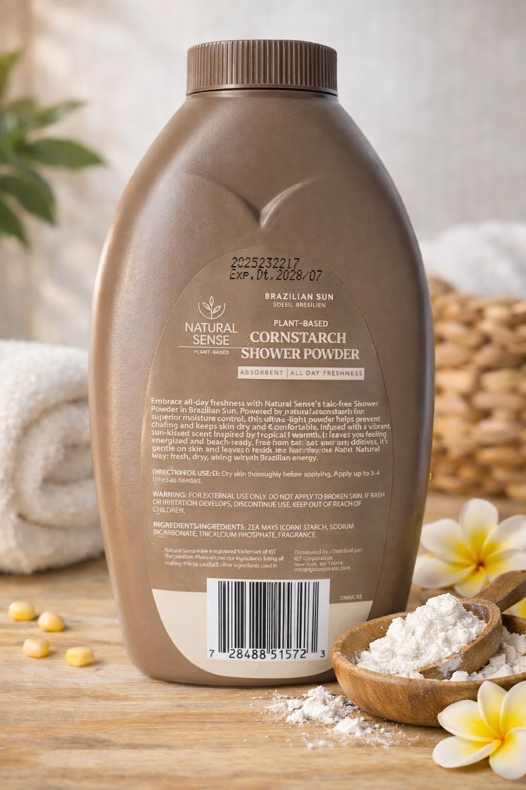 Amazon.com: Natural Sense Shower Powder BRAZILIAN SUN (Soleil