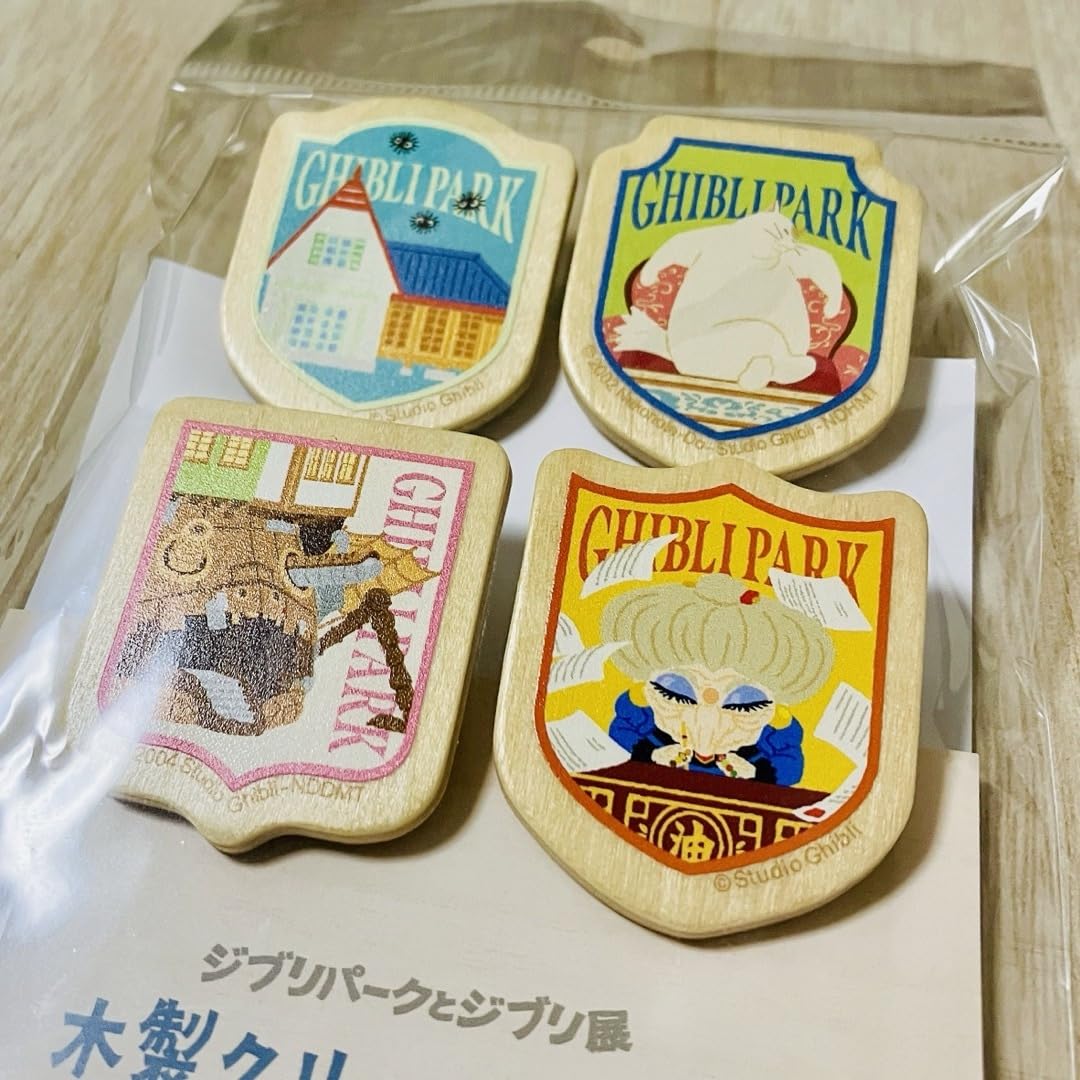 ジブリ バロン ジブリパークとジブリ展　木製クリップ 15点 ジブリ バロン ジブリパークとジブリ展 木製クリップ 15点