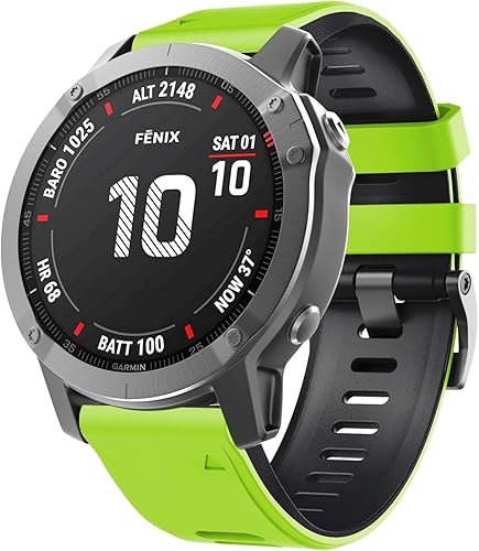 Miniatura 2 de NotoCity Compatible with Fenix 6X Watchbands Silicone Sport Watch Strap for Fenix 5X5X PlusFenix 6X ProFenix 7XFenix 3Fenix 3 HRTactixDescent MK1D2