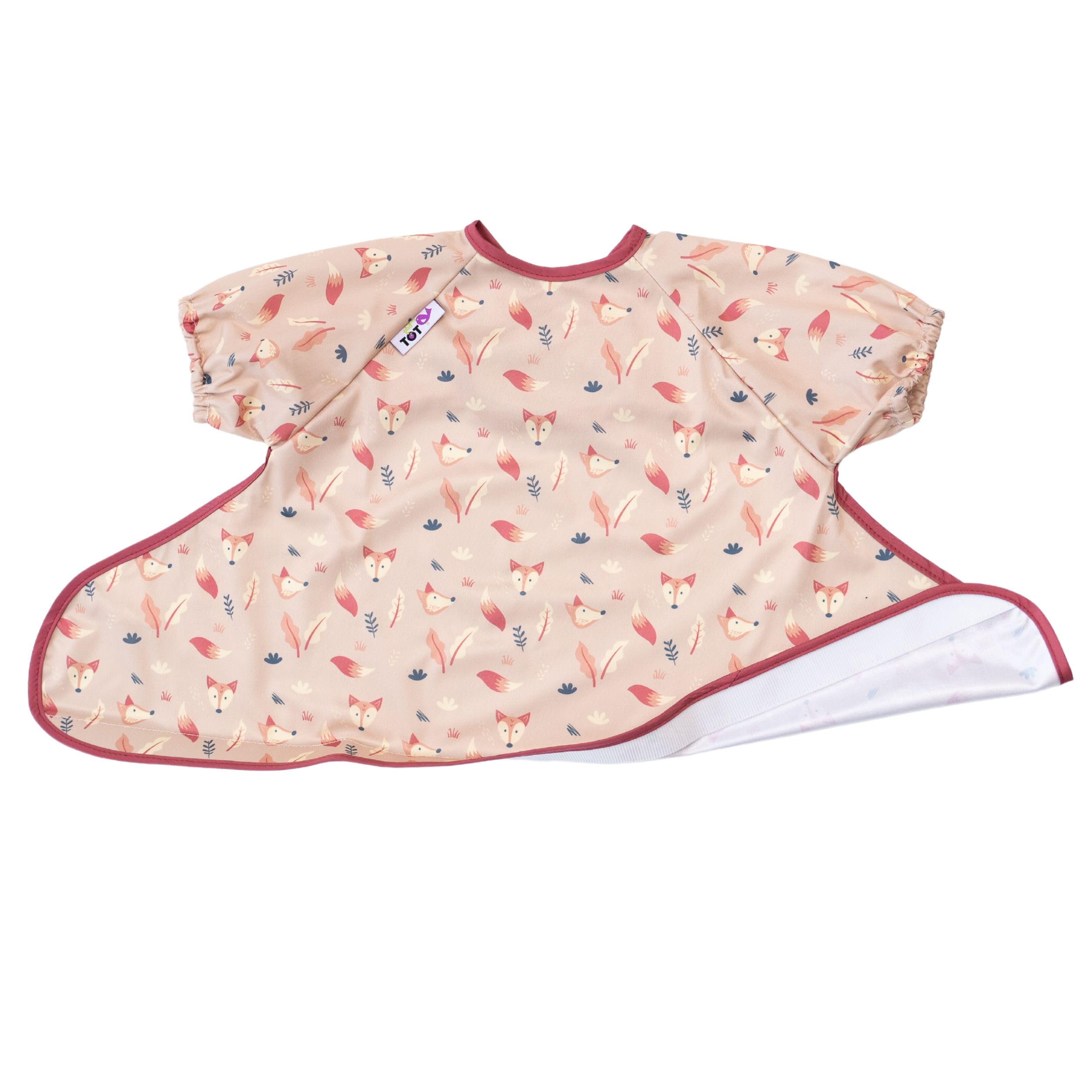 Tidy Tot® Auffanglätzchen - Ergänzungslätzchen für Tablett- und Lätzchen-Sets. Baby Ärmellätzchen mit Klettverschluss. Wasserdichtes BLW Lätzchen