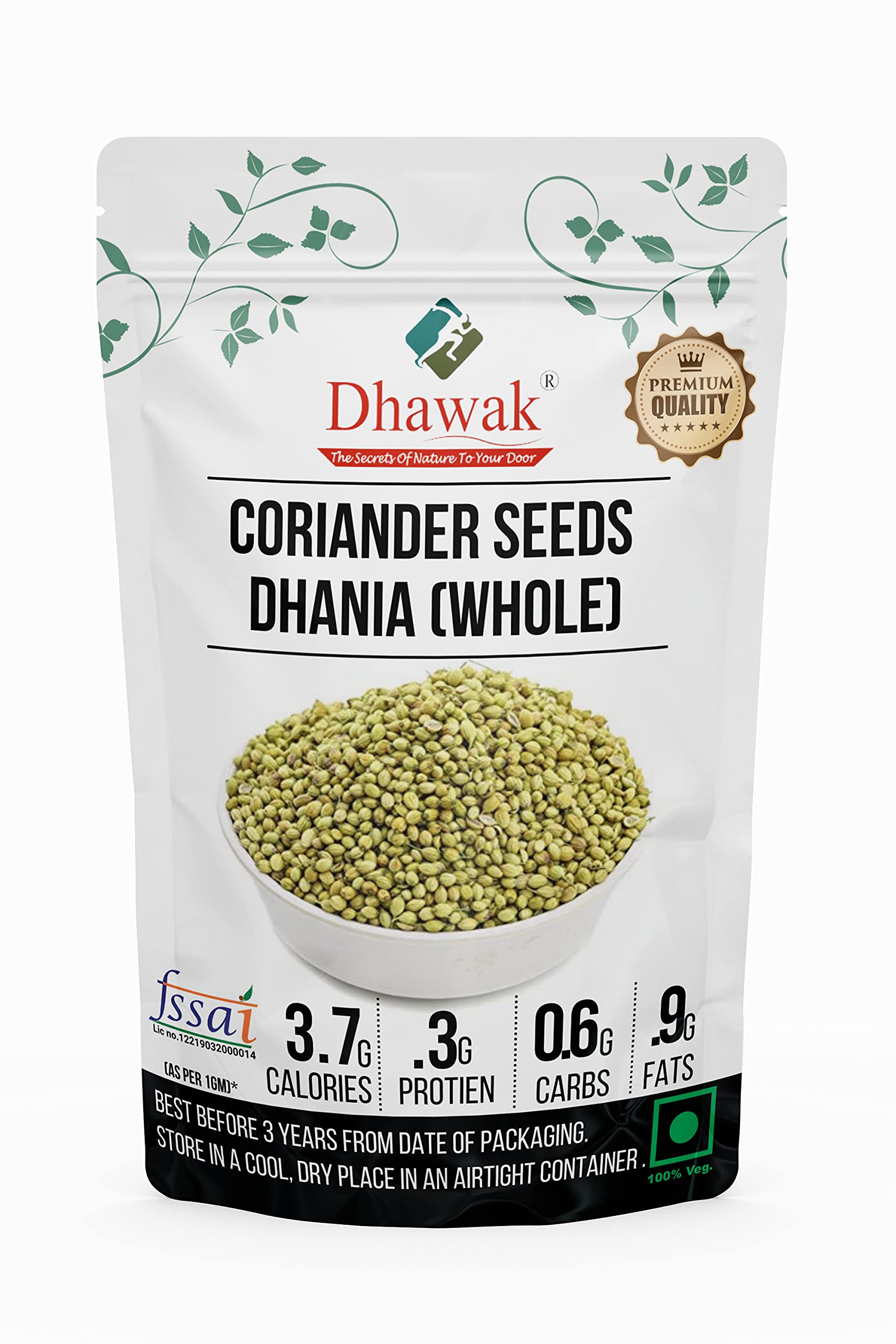 Dhawak Coriander Seeds Whole - 700 GMS. | Dhaniya Seeds | Sabut Dhania | Whole Dhania Seeds | Dhania Whole (B07QXDF3MR) Amazon Price History, Amazon Price Tracker