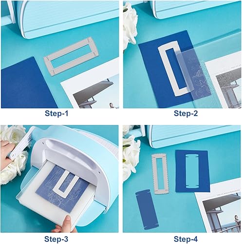 Miniatura 3 de BENECREAT 3 piezas de caja de regalo de acero al carbono, troqueles de corte de acero al carbono, cajas de regalo con troqueles de metal de mariposa