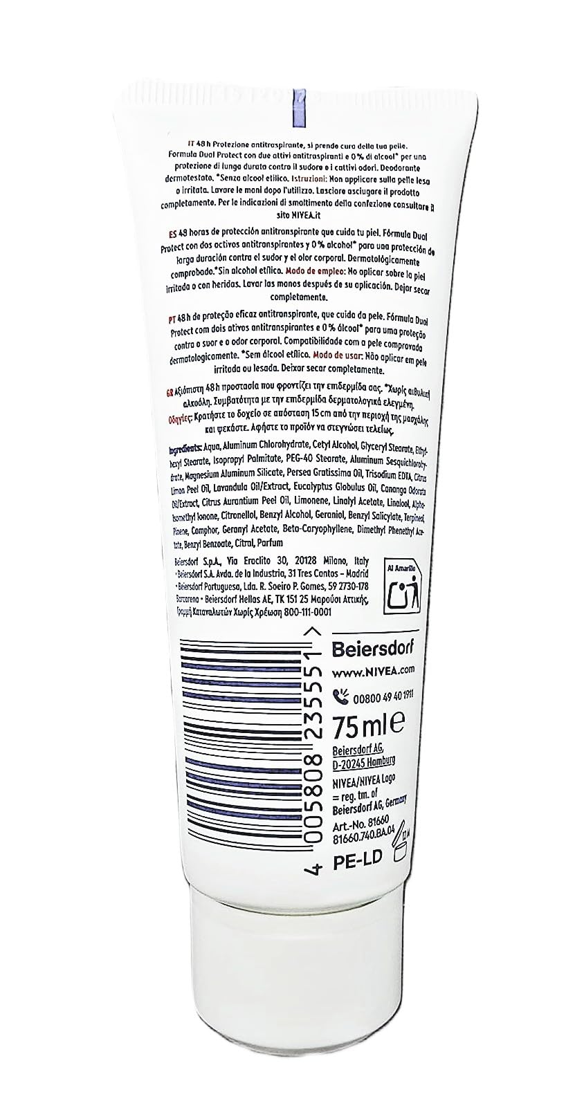 NIVEA 6 x Dezodorant do ciała DRY COMFORT PLUS CREMA Oferta
