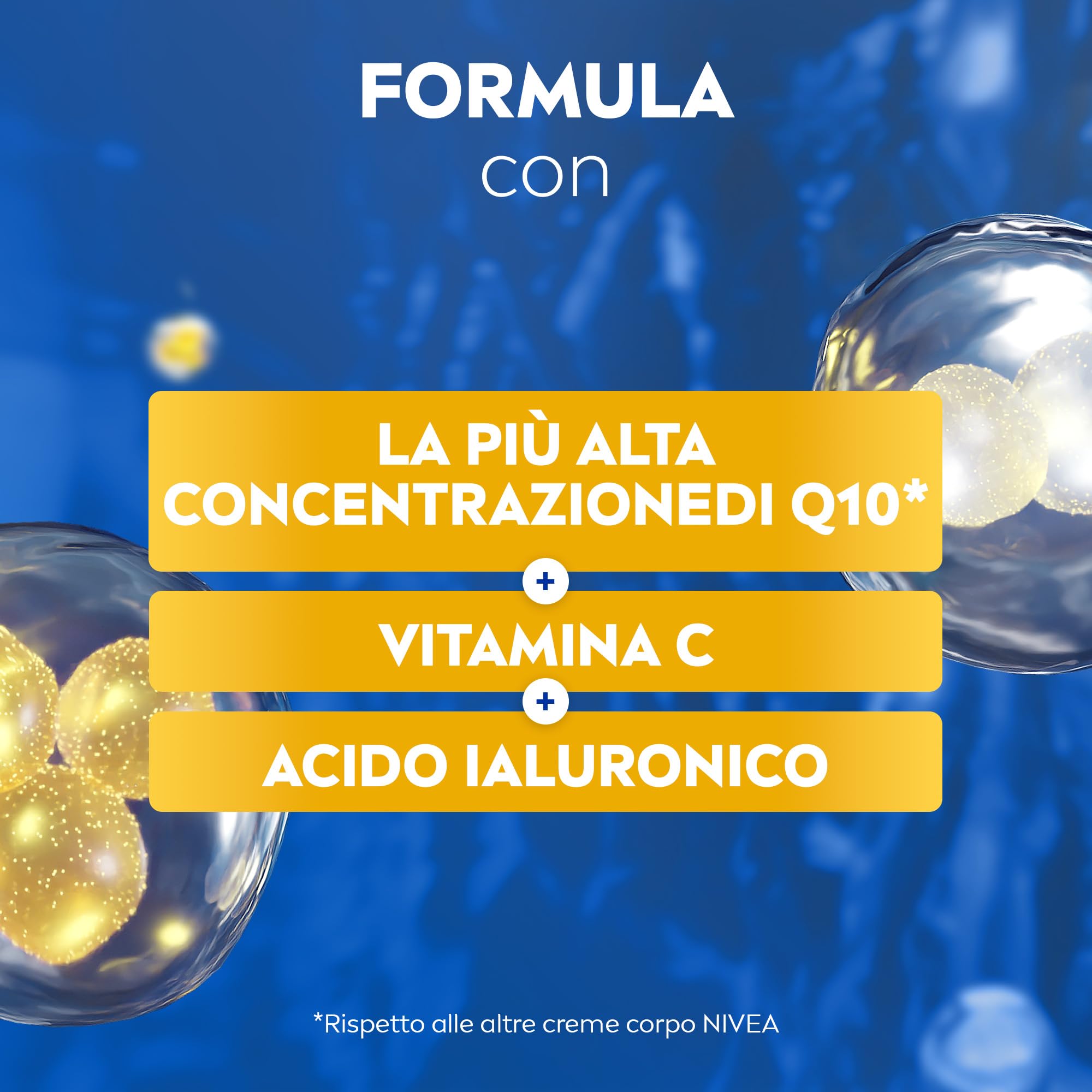 NIVEA Q10 Rassodante + Energizzante Siero-Lozione Corpo 200 ml, Lozione idratante e rassodante corpo con Coenzima Q10 Puro, Acido Ialuronico e Vitamina C per una cura del corpo tonificante