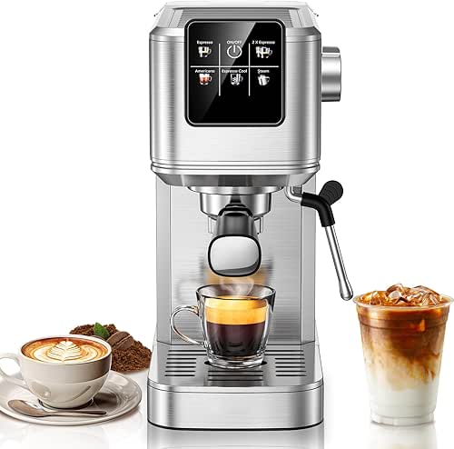 KEENSTAR 20Bar Espresso Machine with Hot & Rapid Cold Brew,