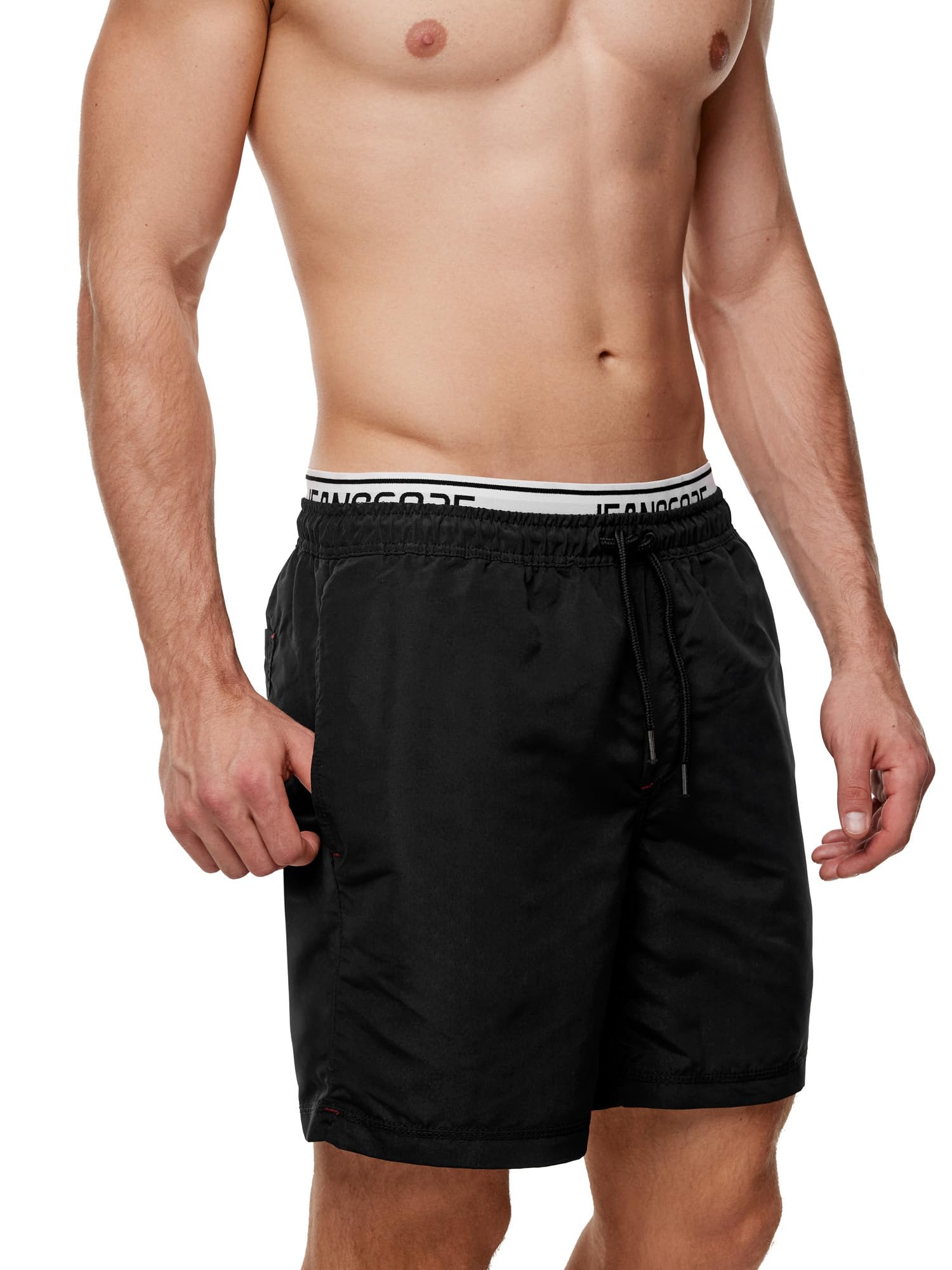 Indicode Uomini Solomon Swimming Trunks | Costume da Bagno con 3 Tasche e Coulisse
