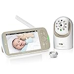 Infant Optics DXR-8 PRO Video Baby Monitor, 720P HD Resolution 5 Display, Patented A.N.R. (Active Noise Reduction), No WiFi, Pan Tilt Zoom, and Interchangeable Lenses
