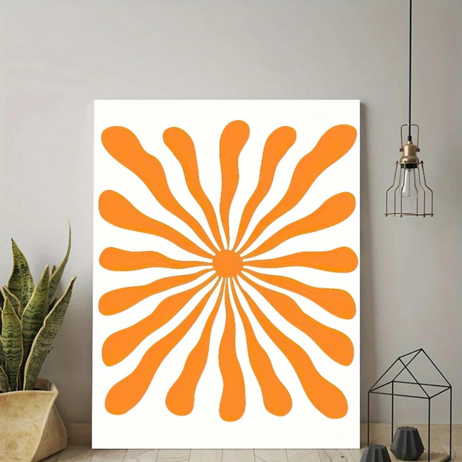 Vagues orange coucher de soleil HD impressions toile pour salon et chambre - 8
