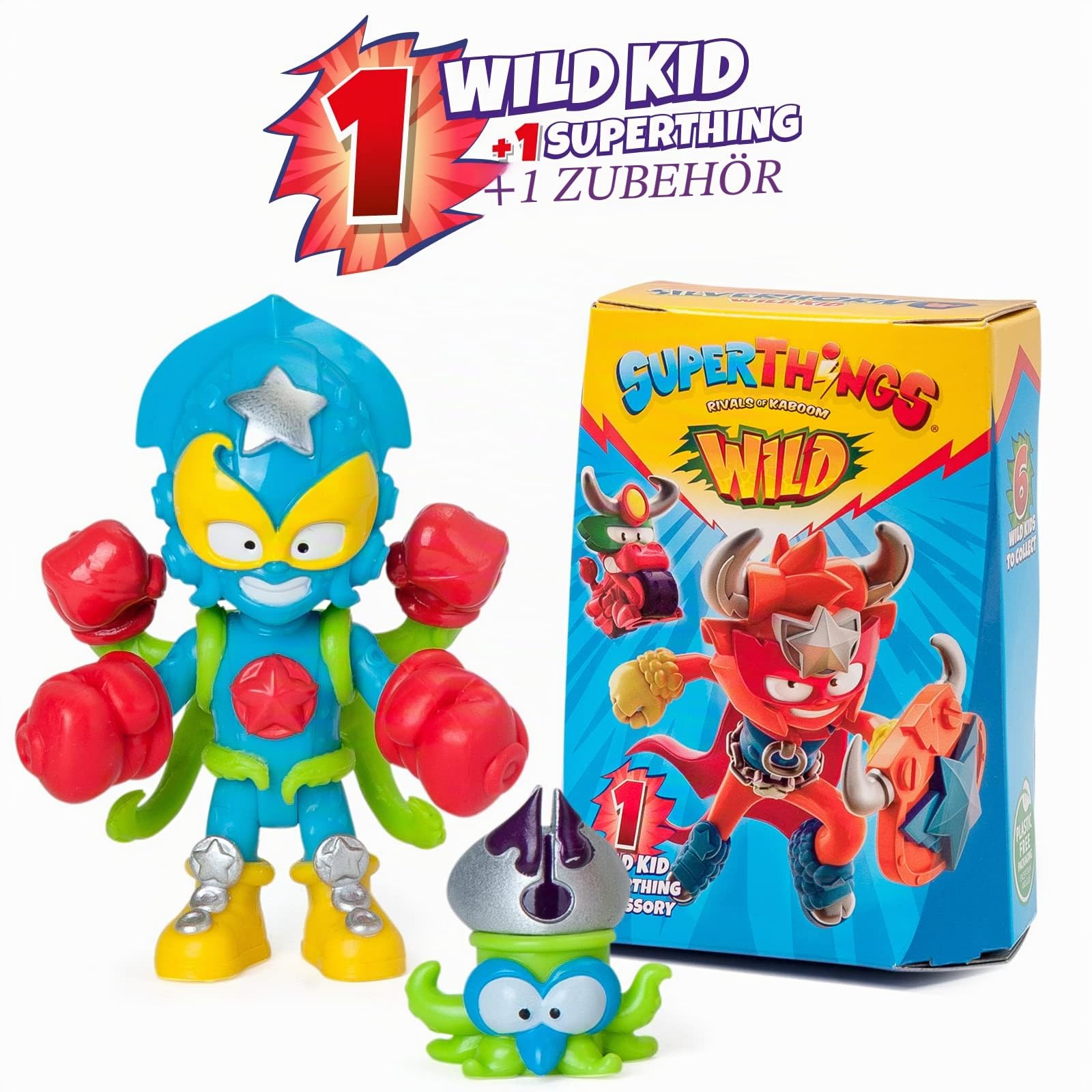 SUPERTHINGS Rivals of Kaboom - SUPERTHINGS Wild Kids - Komplette Sammlung der 6. Kazoom Kids mit Tiermächten. Kommt mit 1 SuperThing Wild und 1 Kampfzubehör