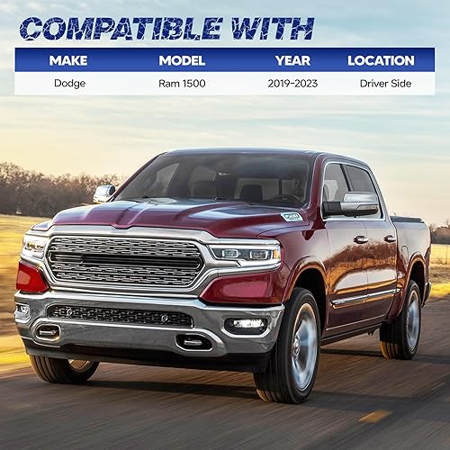 Miniatura 2 de Caja de herramientas de almacenamiento para caja de camioneta con cerradura para Dodge Ram 1500 2019-2023, caja de herramientas giratoria,