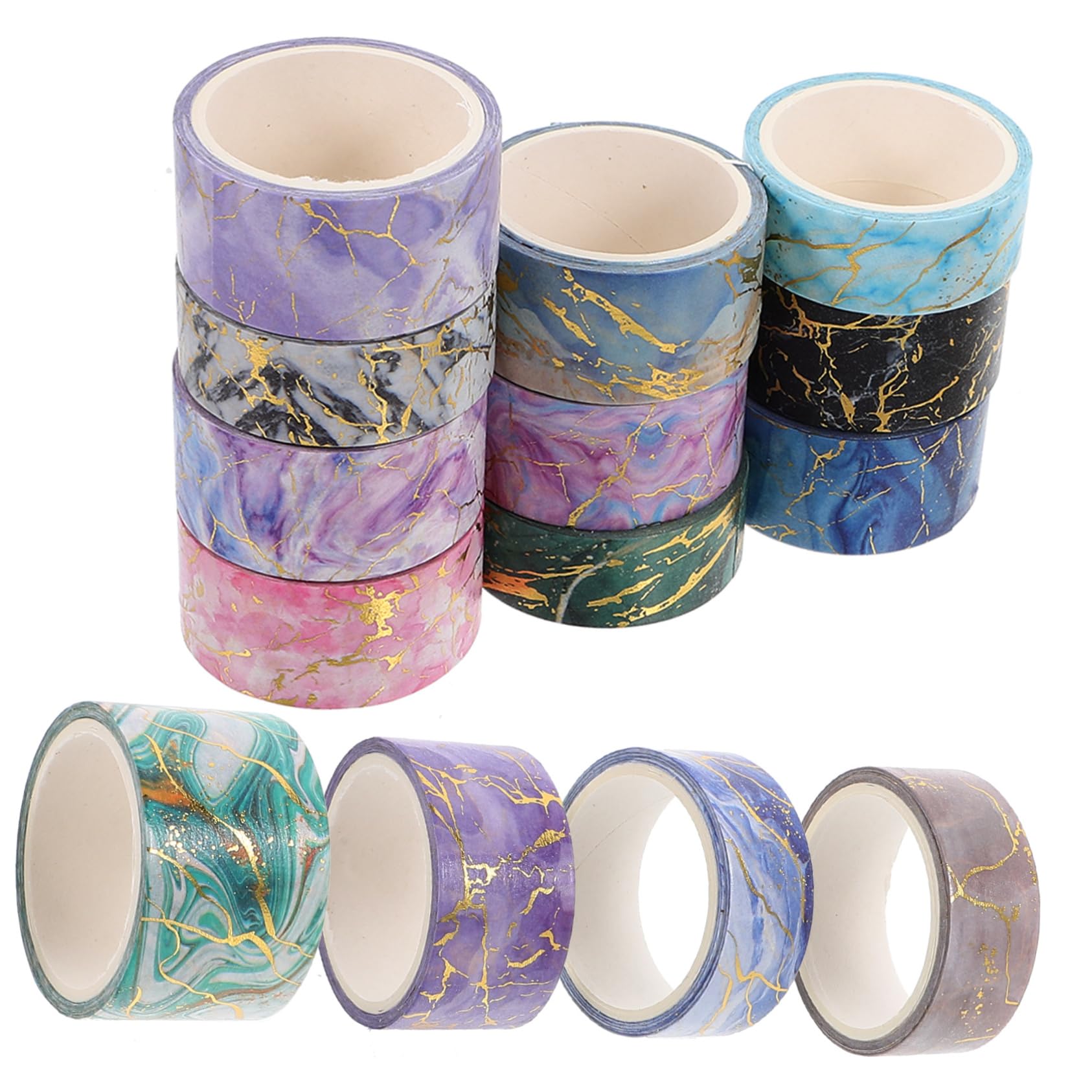 Operitacx 56rollos Cinta Washi Decorativa De Mármol Para Scrapbooking y Manualidades Para Diarios y Proyectos Diy