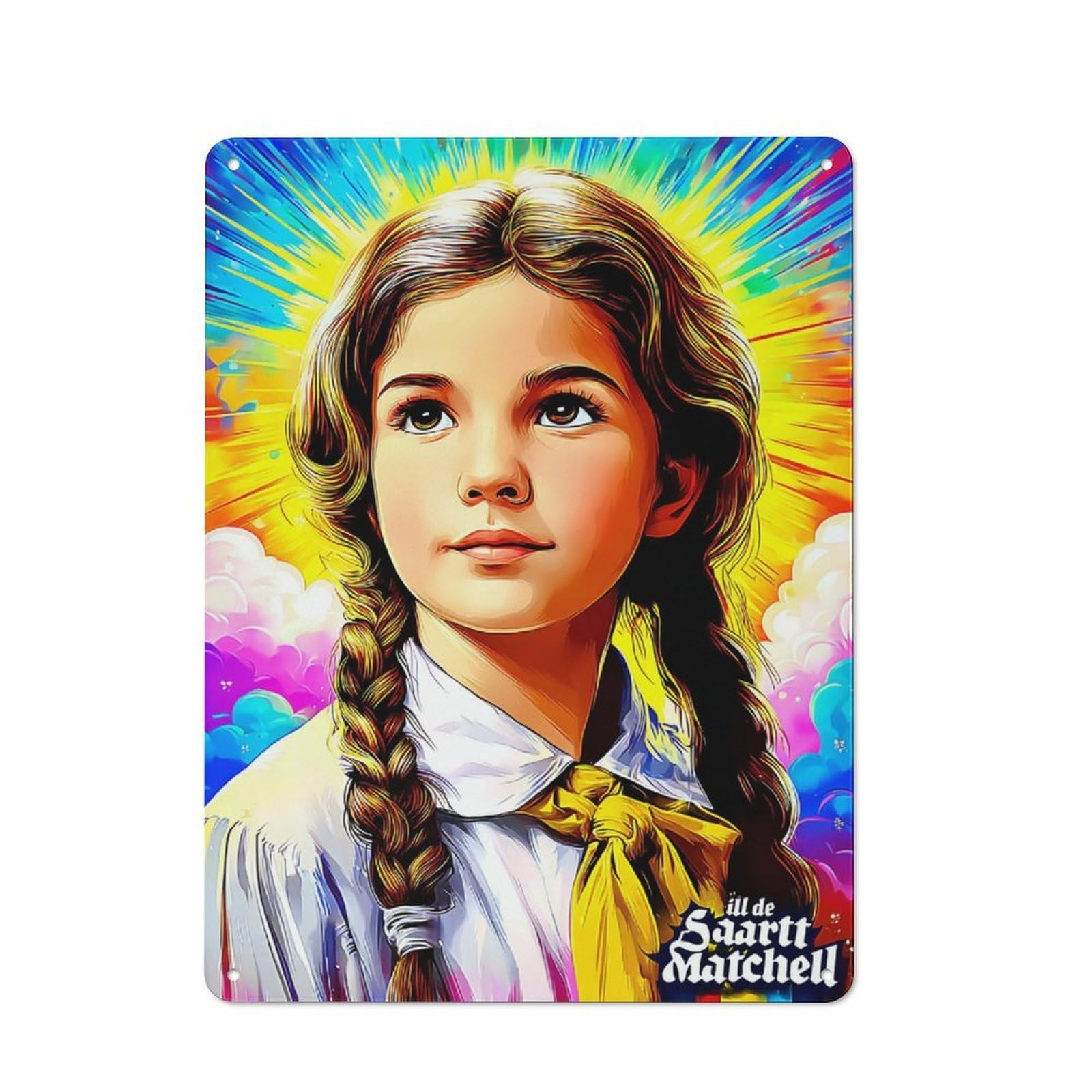 Junmoney Rainbow Dreams A Whimsical Journey -1 Metal Wall Sign 40X30cm Featuring For Home Bar Wall, Housewarming Present For People Styling Home Bar