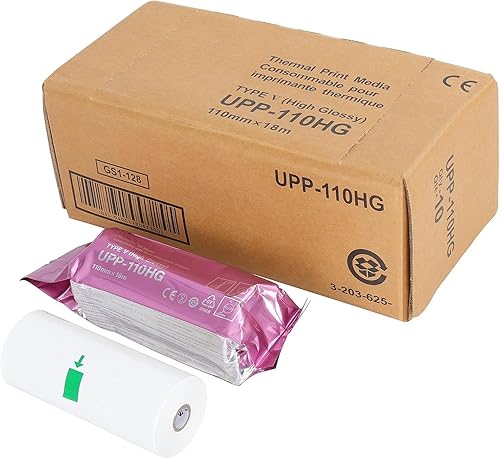 Miniatura 3 de UPP-110HG - Película de papel de ultrasonido de alto brillo, repuesto para Sony Upp-110HG, 4.331 in x 59.1 ft (1)