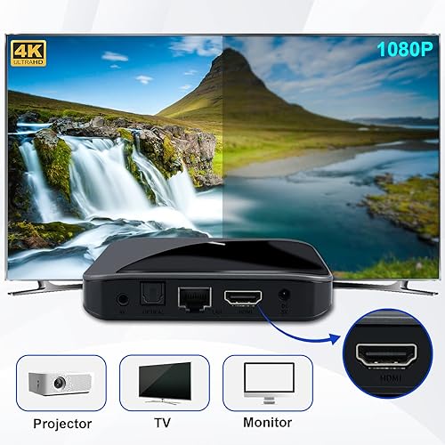 Miniatura 7 de Consola de juegos retro integrada 45971 juegos clásicos consola de videojuegos para TV 4K Plug and Play sistema de juego EmuELEC 46 Android TV 9