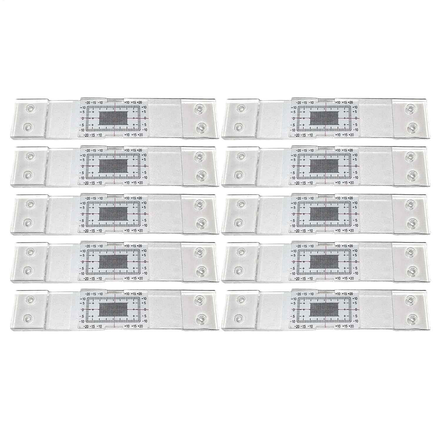 10 Stück Riss Messgerät, Rissüberwachungsaufzeichnung, Rissmonitor Wand, Acryl Risse Überwachung Datensatz, Rissecken Ecken Monitor