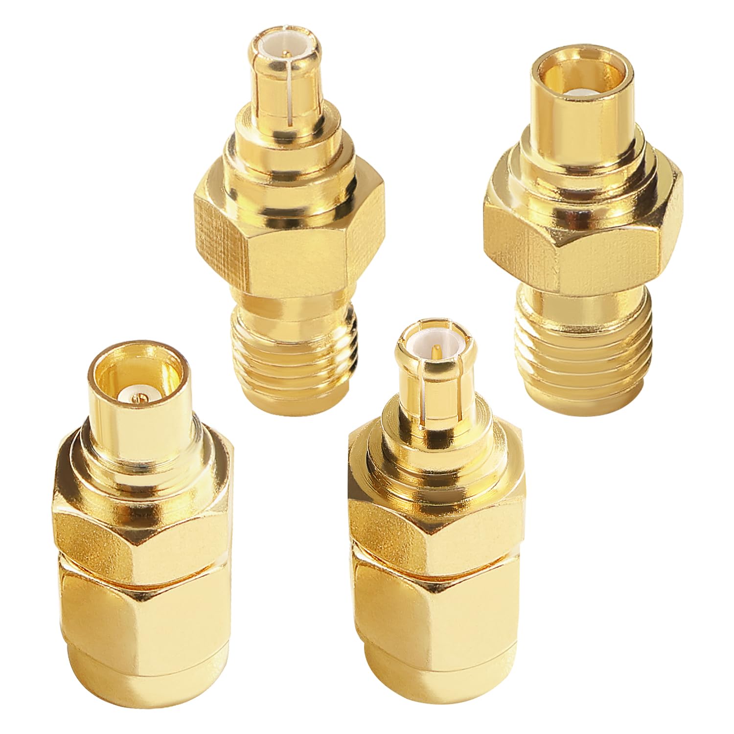 SMA Adattatore MCX Kit 4 Pezzi, Antenna Connettore per 4G LTE WiFi Router GPS