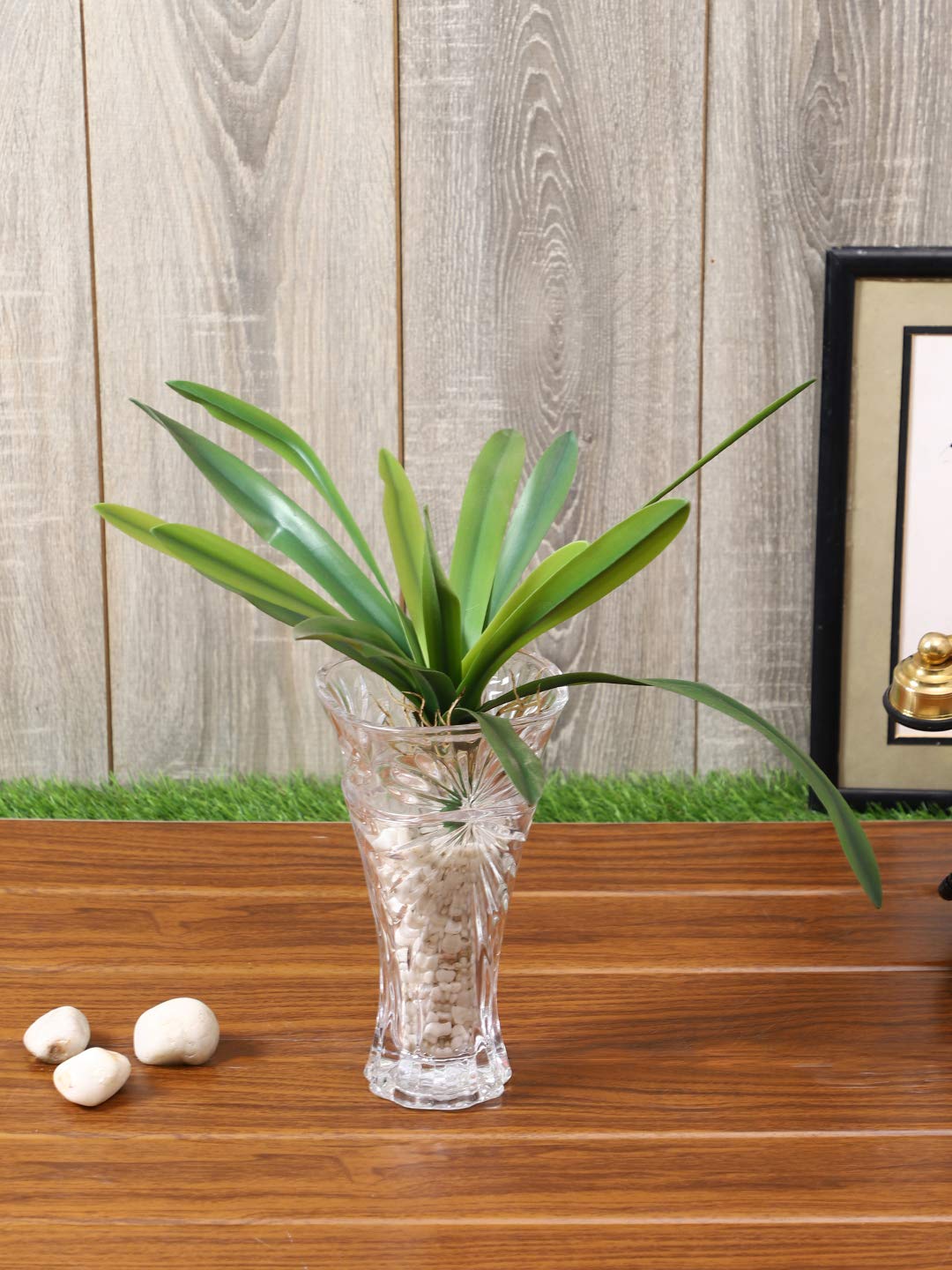 PolliNation Attractive Real Touch Bush Lily Green Plant Without Pot for Home/Office Decoration (L 50 cm X H 42 cm)