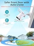DEKCO 2Pack Outdoor Security Camera with 2K Color Night Vision, Pan Rotating 180° Wired Camera Surveillance Exterieur Support 24/7 Recording, 2.4&5G WiFi, AI Auto Tracking, Work Alexa/Google Assistant
