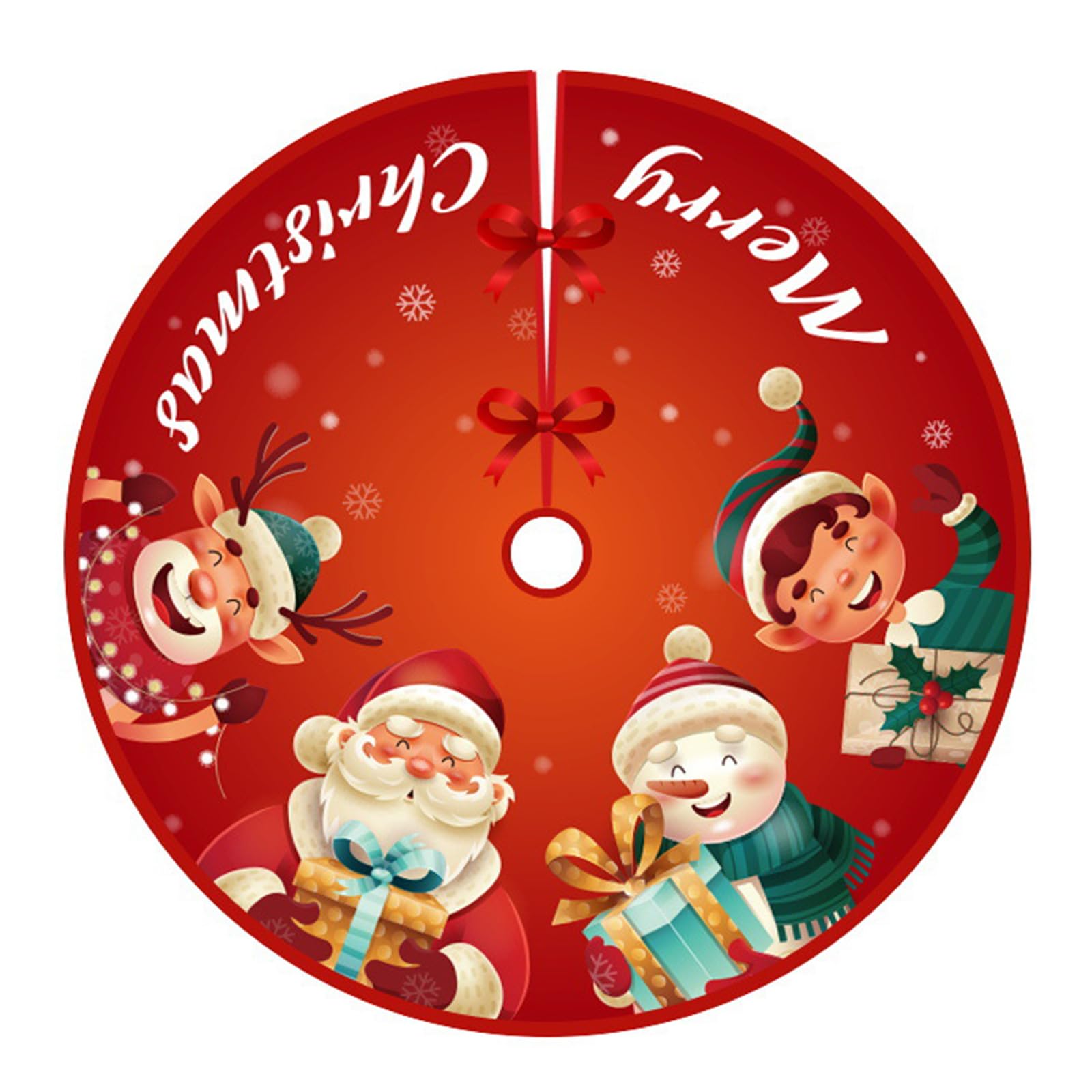 Festival Tree Skirt Christmas Tree Base Covers Christmas Decoration Machine Washable for Holiday Party Centerpieces Holiday Party Decoration Skirt