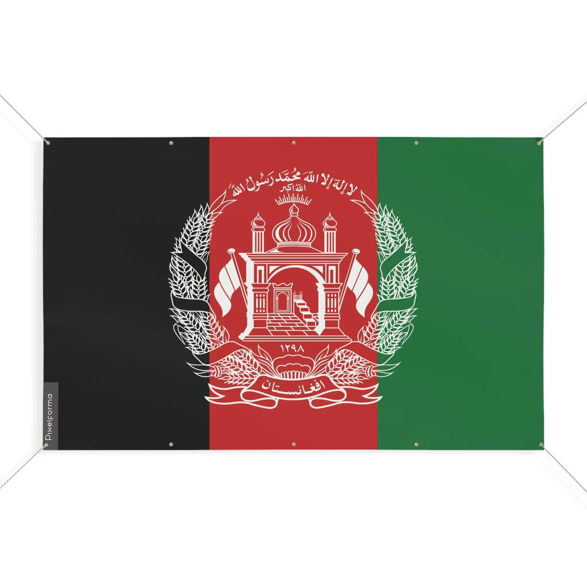 Drapeau Afghanistan 190 x 285 cm anti déchirure à 10 oeillets