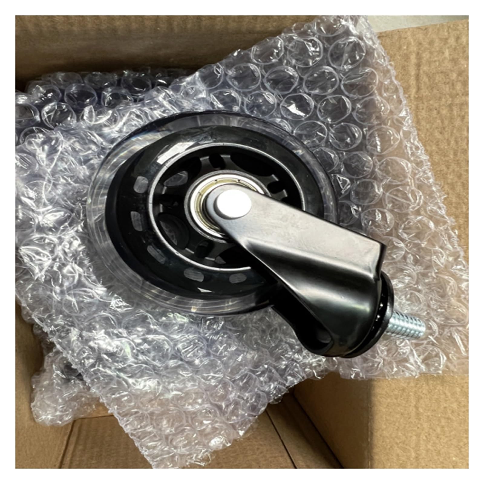5 szt. 3-calowe rolki śrubowe PU M6/M8/M10 do elektroforezy lodowej sprzętu rozrywkowego, hulajnogi, uniwersalne/hamulcowe kółka(M8x15mm,Universal wheel)