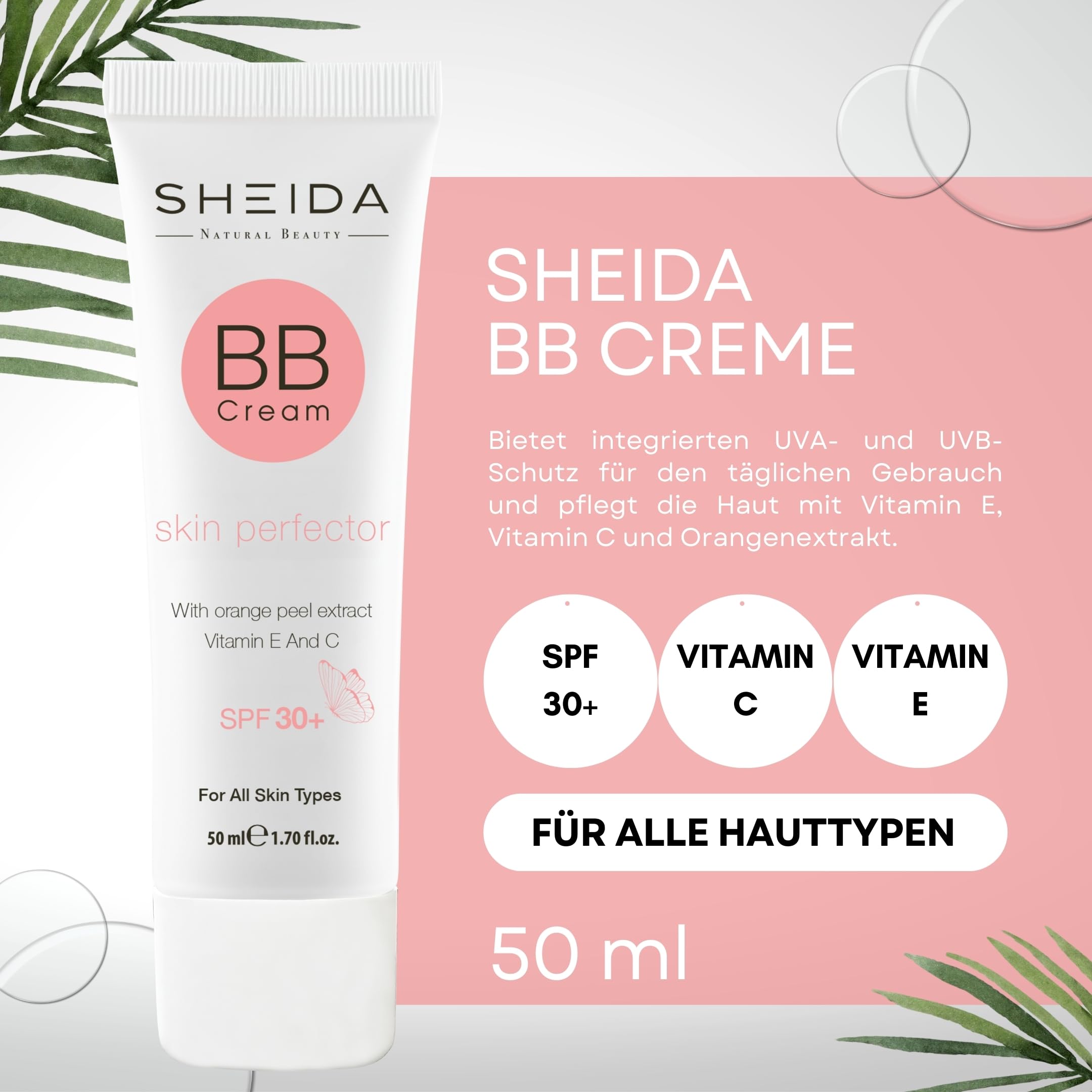 SHEIDA BB Creme, Tinted Day Cream with SPF 30+ - Image 4