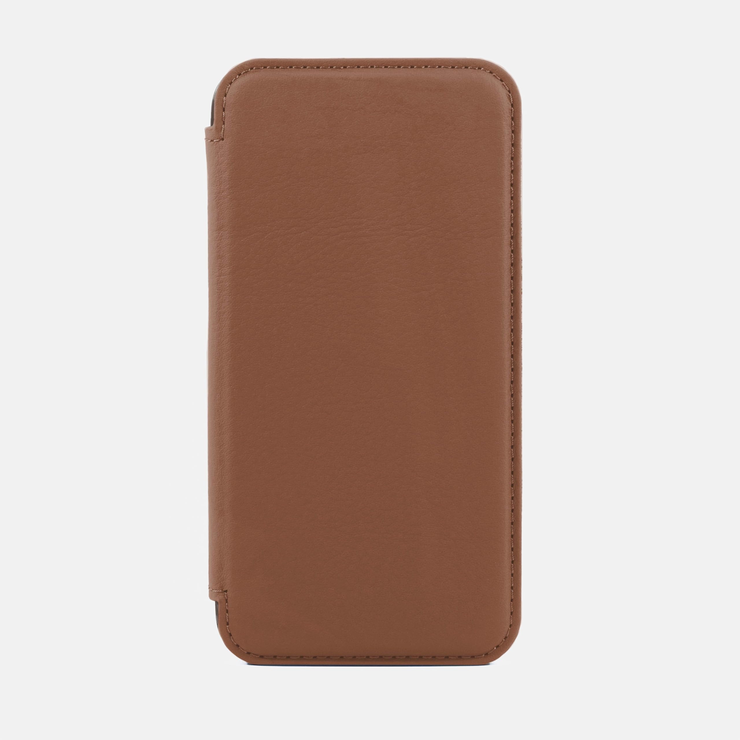 Greenwich BLAKE Folio Case for iPhone 15 Plus Compatible with Magsafe - Saddle Gunmetal