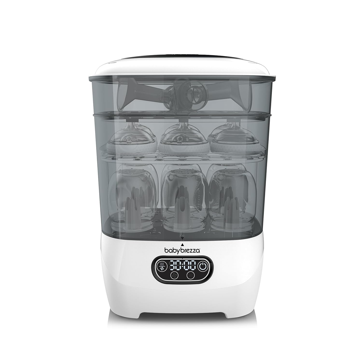 Baby Brezza One Step Sterilizer Dryer Advanced: 33% Faster Drying, Largest Capacity, HEPA Filter for All Bottles & Pump Parts