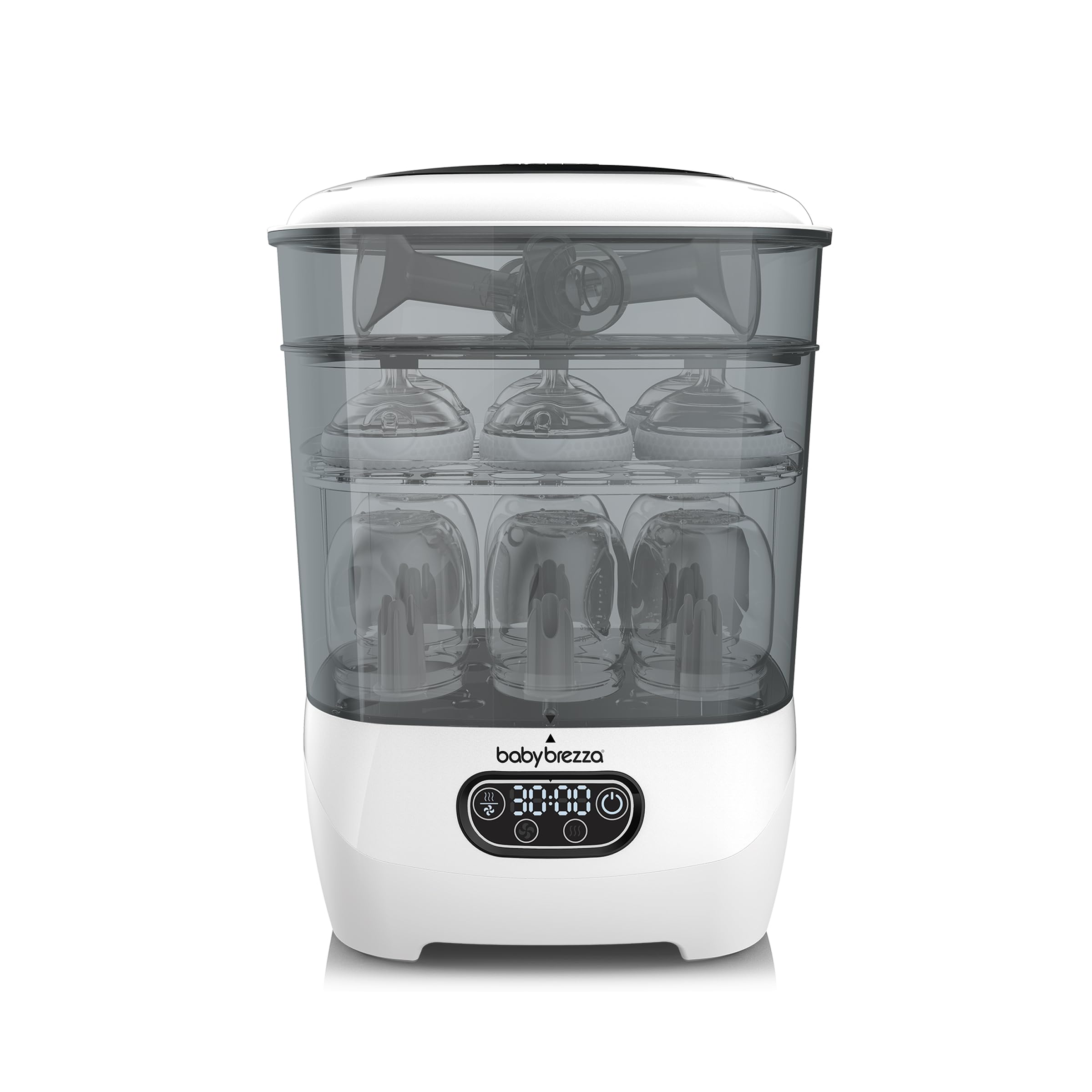 Bottle Sterilizer and Dryer Advanced – 33% Faster - Largest Capacity Steam Sanitizer - Universal Sterilization Machine for All Bottles + Pump Parts - HEPA Air Filter