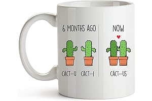 Funny I Hit The Jackpot With You 6-Month Anniversary Ceramic Coffee Mug