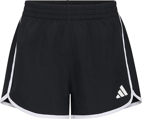 Adidas Girls' Woven Pacer Short, Black Adi, Small