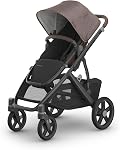 UPPAbaby Vista V3 Convertible Single-to-Double Stroller for Baby & Toddler, 30+ Configurations, Travel System Compatible, All-Wheel Suspension, XL Basket – Greyson (Charcoal Mélange/Carbon Frame)