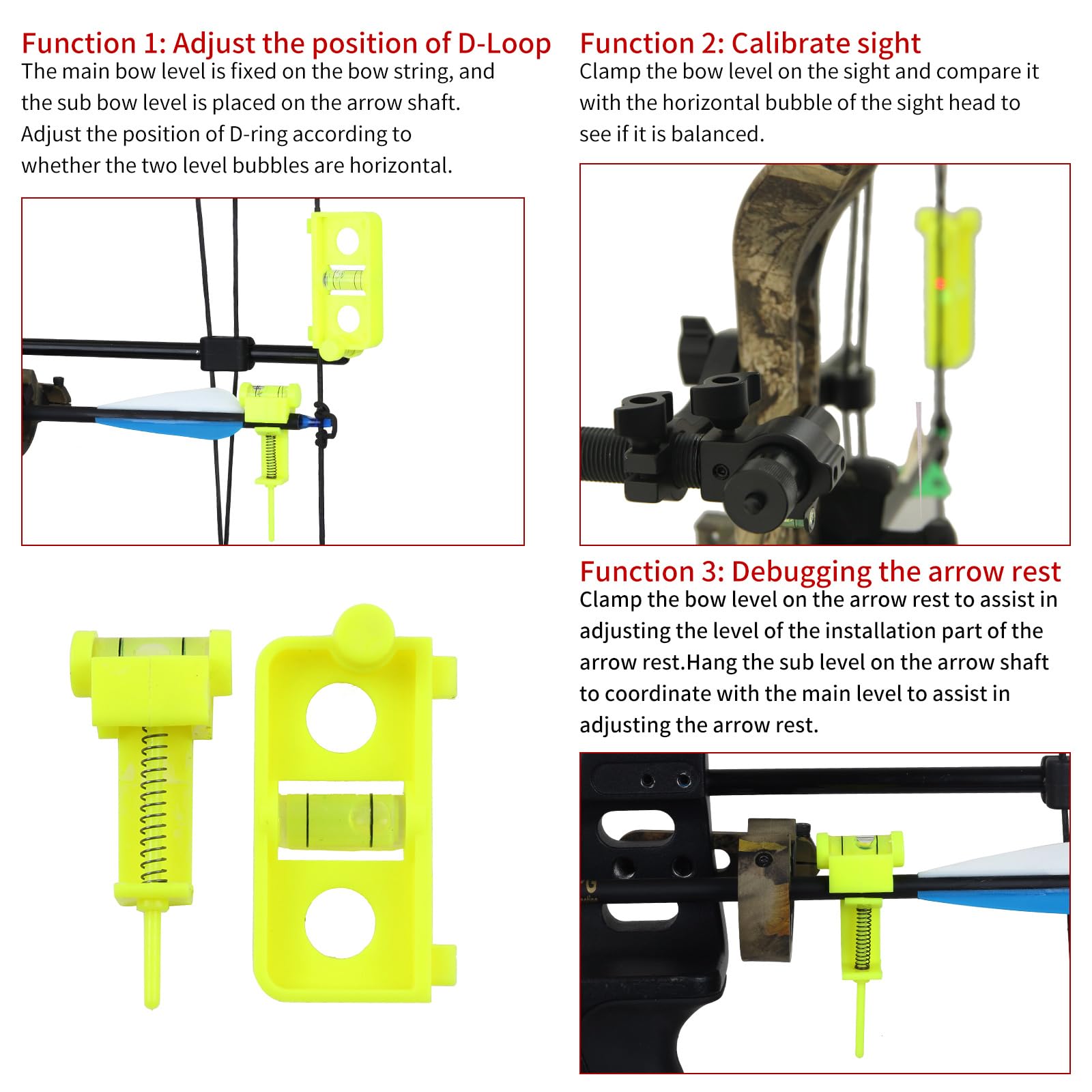 Snapklik.com : SPG Bow Square Bow Level Kit 2-Pack - Archery String ...