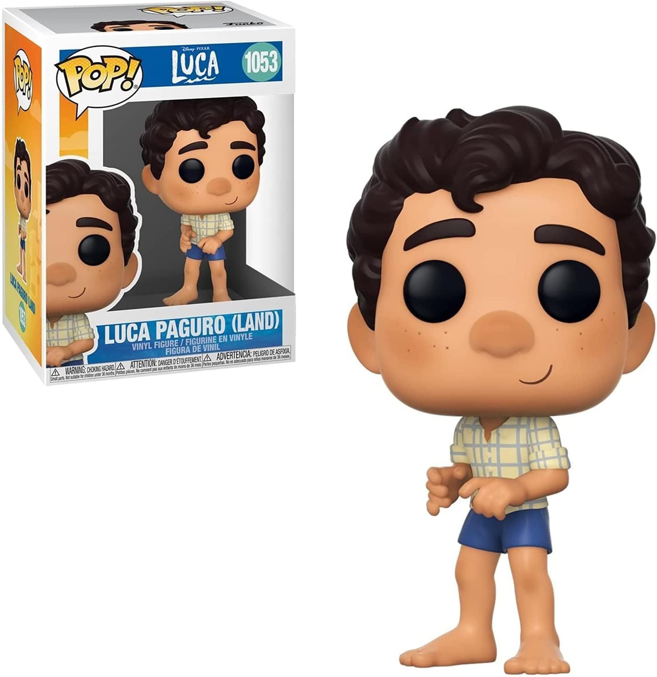 POP Pop! Disney: Luca – Luca (Human) Vinyl Figure, 3.75 inches, Multicolor