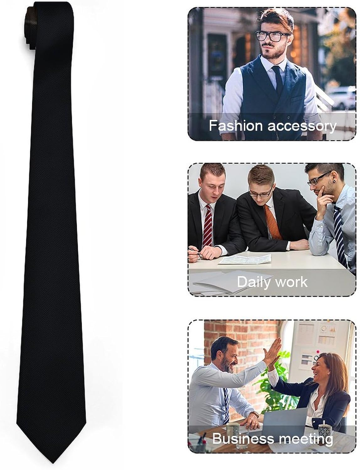 Ties for Men Novelty Tie Octagons Printed Mens Ties Silk Classic Mens Tie Necktie for Business Wedding image 4