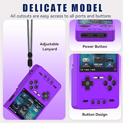 Miniatura 5 de Funda protectora de silicona para consola de juegos Trimui Brick Retro solamente, accesorios de ladrillo Trimui de piel suave, funda TrimuiBrick