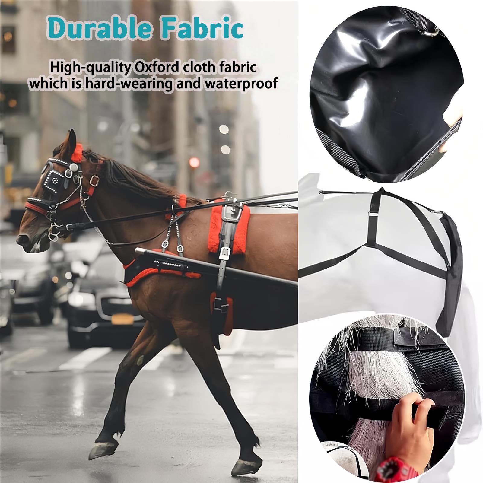 Bolsa impermeable para recoger estiércol de caballo, bolsa ligera para excrementos equinos para bodas, desfiles y eventos escénicos, diseño de fácil ajuste para una limpieza cómoda
