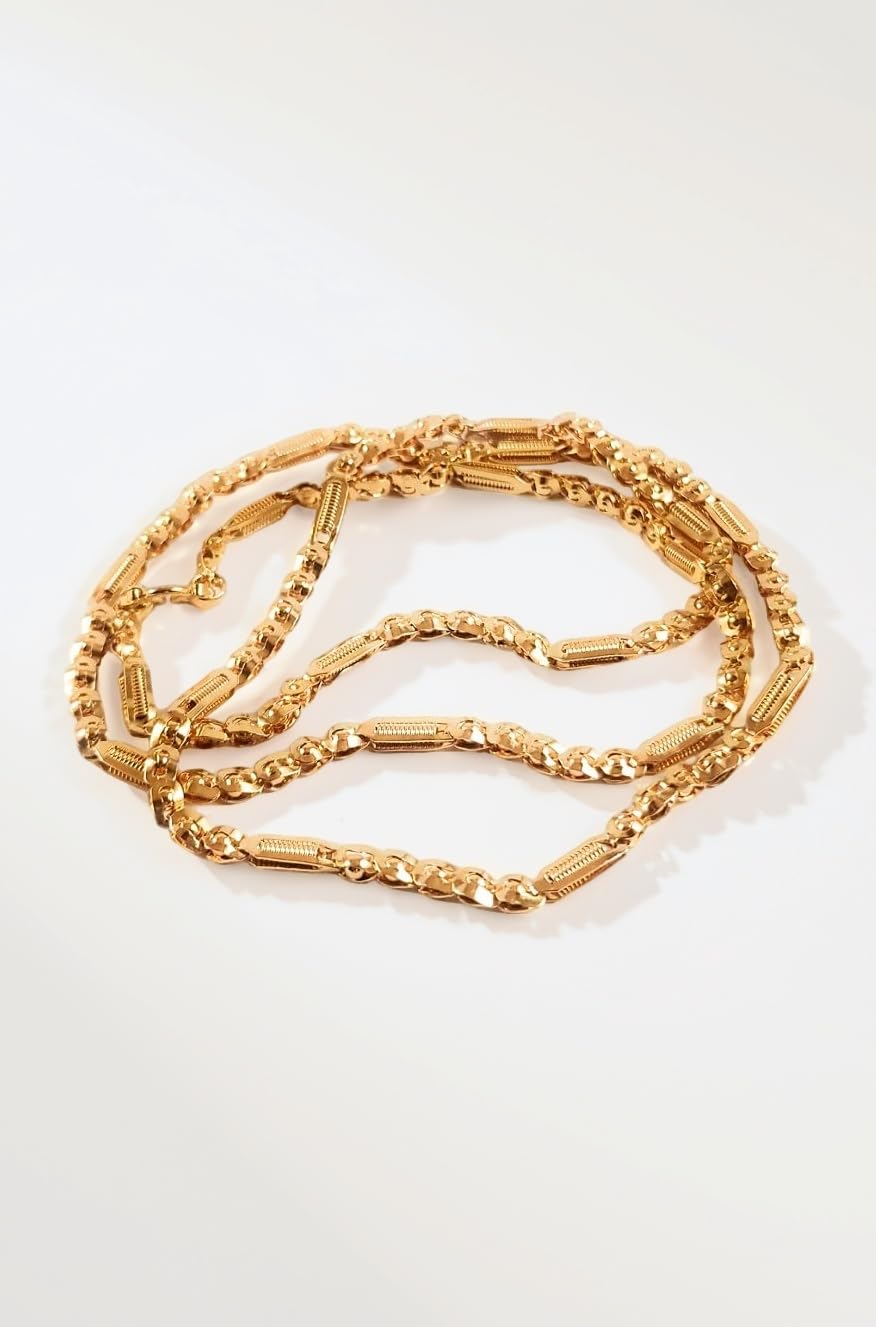 CUTE GOLD 1 Gram Gold Plated Fashion Jewellery Traditional Covering Muruku Thali Saradu Chain for Women & Girls