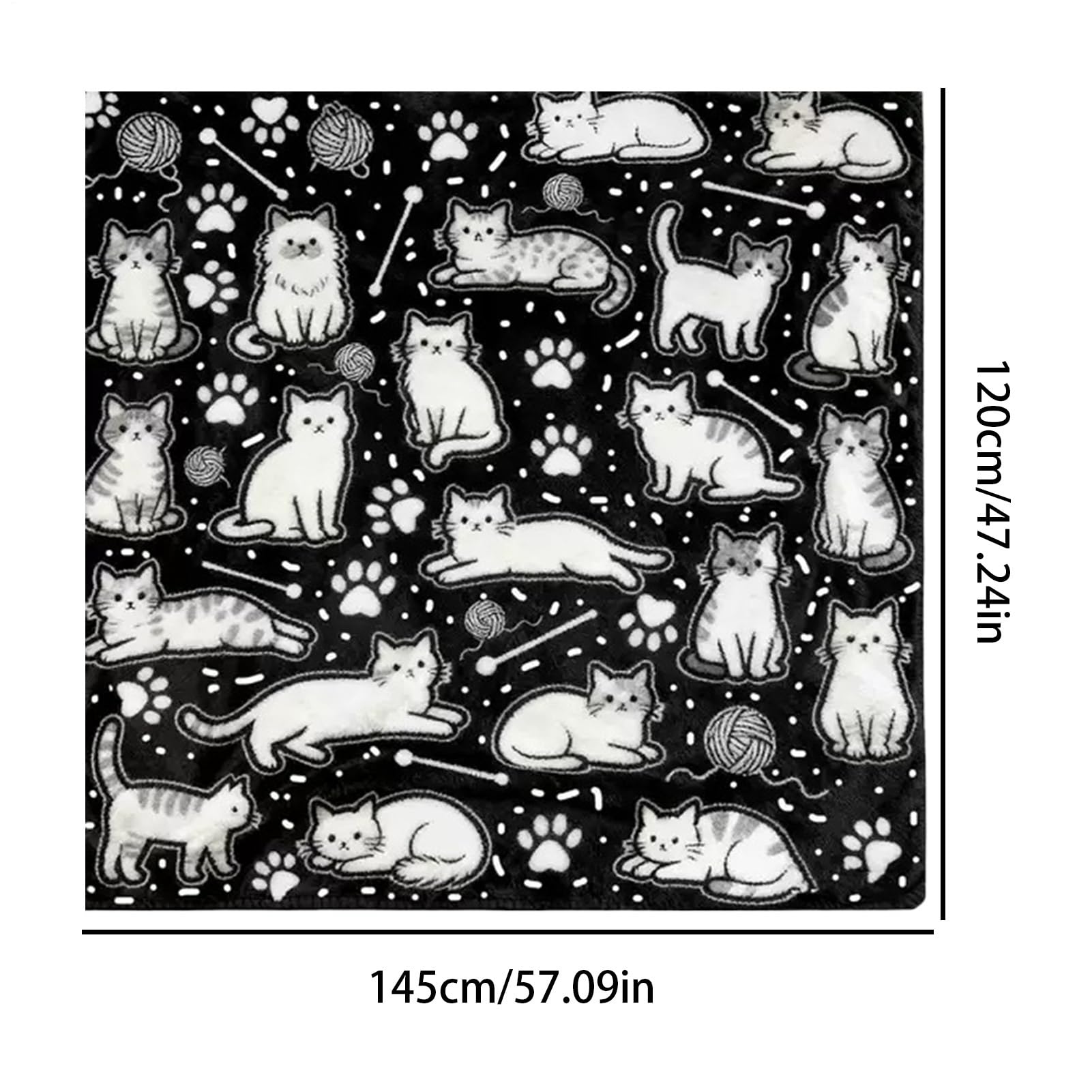 Generico Koc do kolorowania DIY, 145 x 120 cm zmywalny DIY śliczne zwierzęta, polarowy koc z doodle art, do salonu sypialni na sofę biuro chłopcy dorośli urodziny