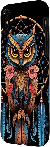 Miniatura 8 de Funda para iPhone 13 Pro Max Owl Dreamcatcher nativo americano plumas tribales