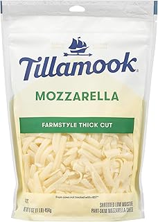 Tillamook Mozzarella Shredded Cheese, 16 oz (Packaging May Vary)